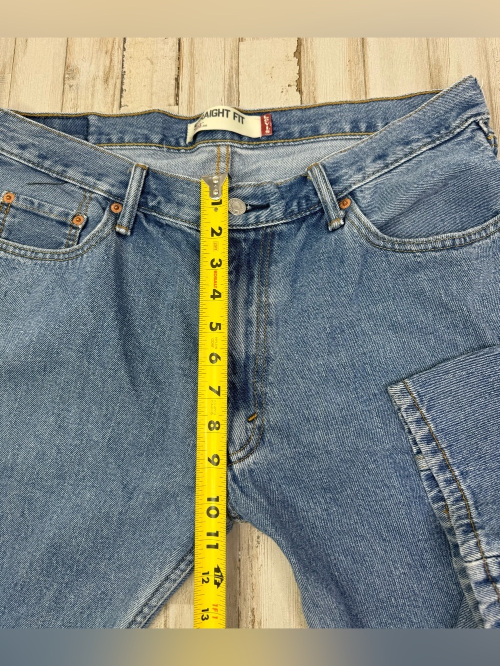 Vintage Levis 505 Pants Jeans Men 36x31 Denim Stretch Blue Straight - Picture 10 of 14